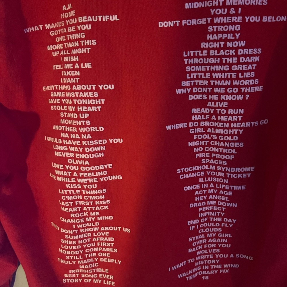 Red One Direction Hoodie - Picture 3 of 4